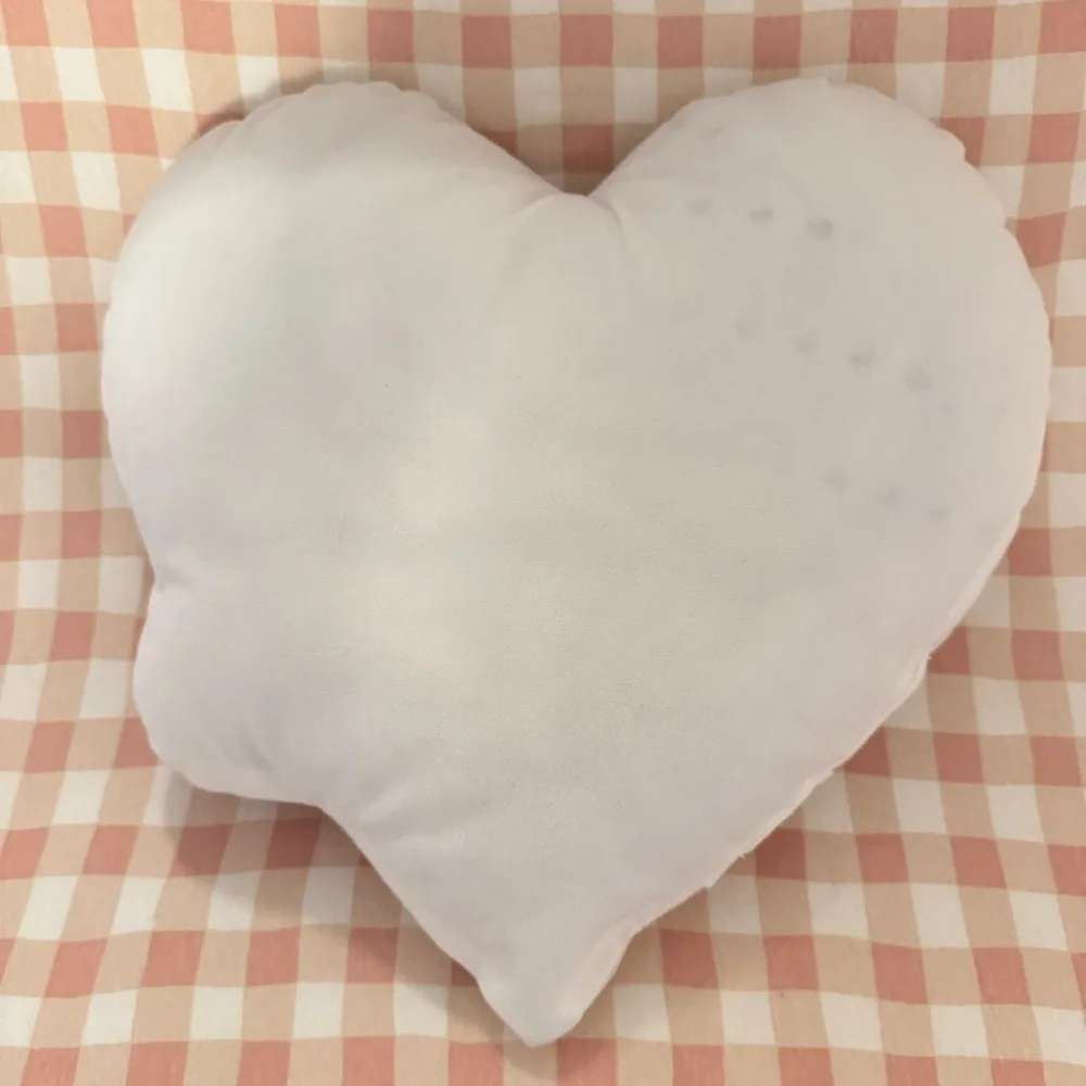 Ma Chérie Heart Shaped Pillow with Red Cherries